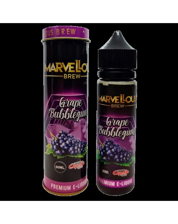 Marvellous Brew Grape Bubblegum 0mg 50ml Short Fil...