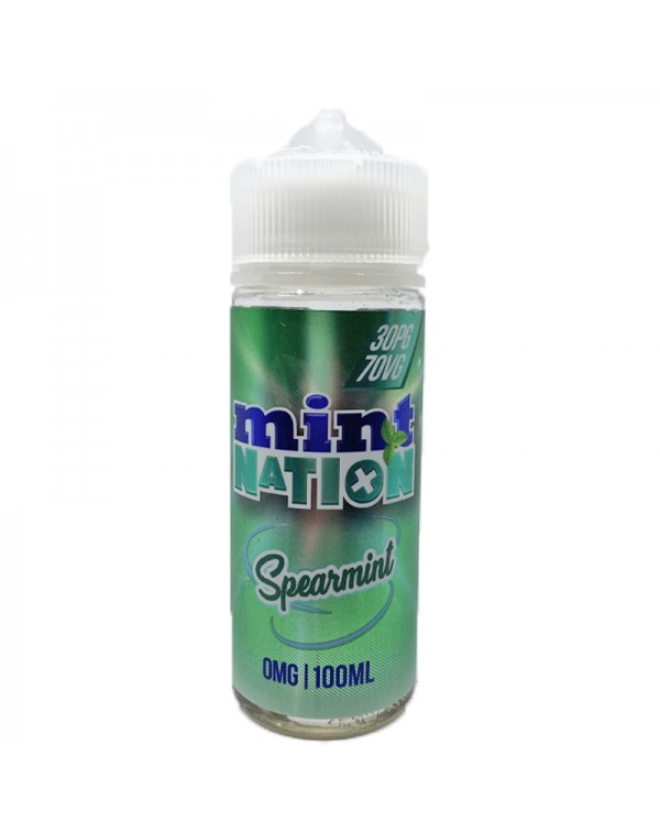 Spearmint By Mint Nation E-Liquid 0mg Shortfill 10...
