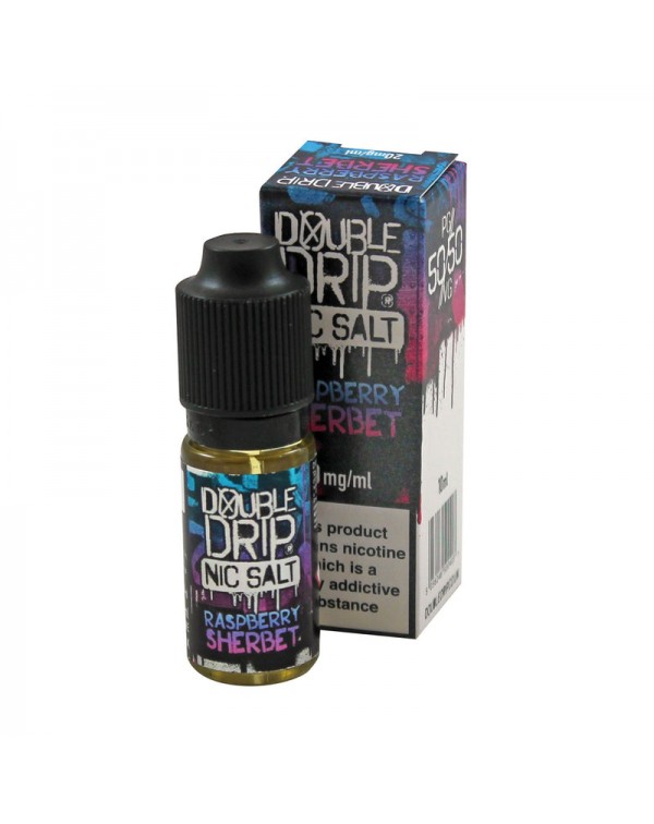 Double Drip Raspberry Sherbet Nic Salt 10ml