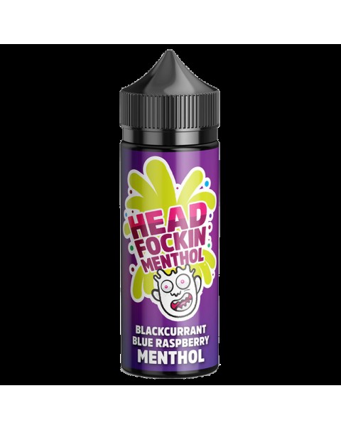 Head Focking Menthol: Blackcurrant Blue Raspberry 0mg 100ml Short Fill E-Liquid