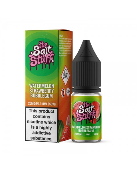 The Salt Stuff Watermelon Strawberry Bubblegum 10ml Nic Salt