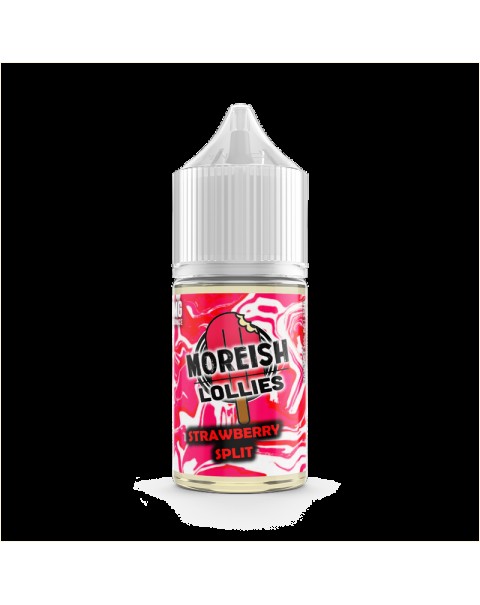 Moreish Puff Lollies Strawberry Split 0mg 25ml Short Fill E-Liquid