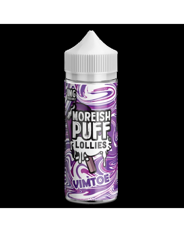 Moreish Puff Lollies Vimtoe 0mg 100ml Short Fill E...