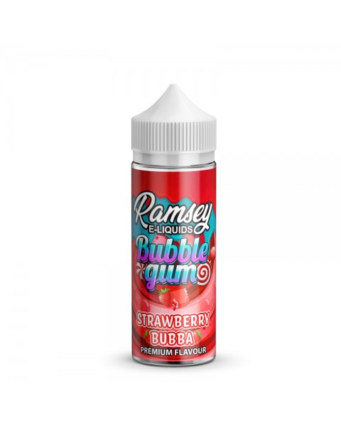 Ramsey E-Liquids Bubblegum Strawberry Bubba 0mg 100ml Short Fill E-Liquid