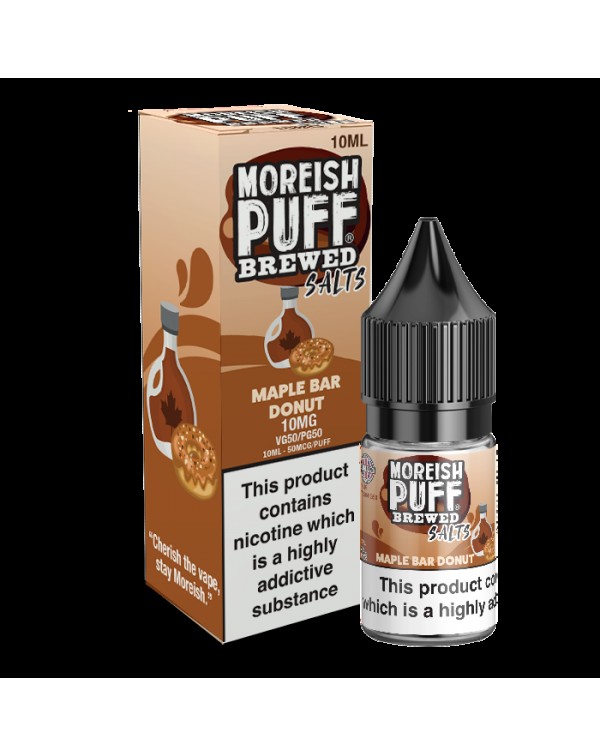 Moreish Puff Salts Maple Bar Donut 10ml Nic Salt