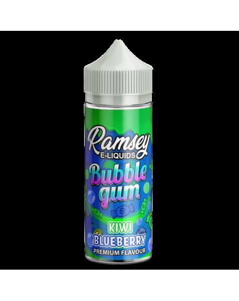 Ramsey E-Liquids Bubblegum Kiwi Blueberry 0mg 100ml Short Fill E-Liquid