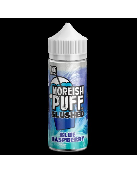 Moreish Puff Slushed Blue Raspberry 0mg 100ml Short Fill E-Liquid