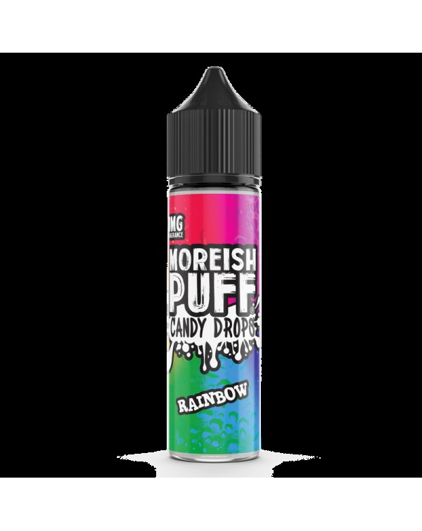 Moreish Puff Candy Drops Rainbow 0mg 50ml Short Fi...