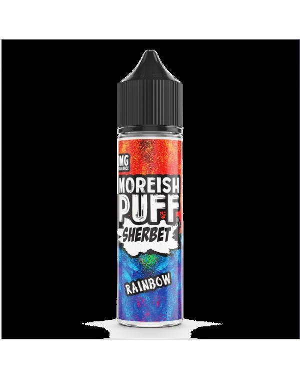 Moreish Puff Sherbet Rainbow 0mg 50ml Short Fill E...