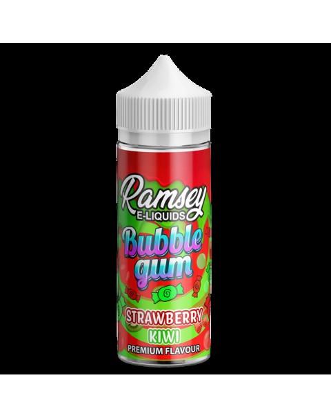 Ramsey E-Liquids Bubblegum Strawberry Kiwi 0mg 100ml Short Fill E-Liquid