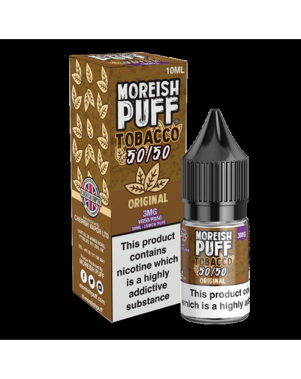 Moreish Puff Tobacco 50/50: Original Tobacco 10ml ...