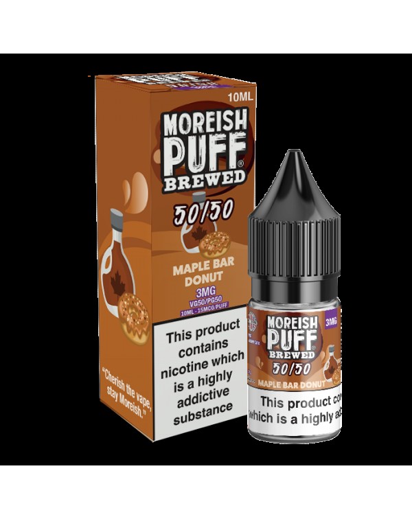 Moreish Puff Brewed 50/50: Maple Bar Donut 10ml E-...