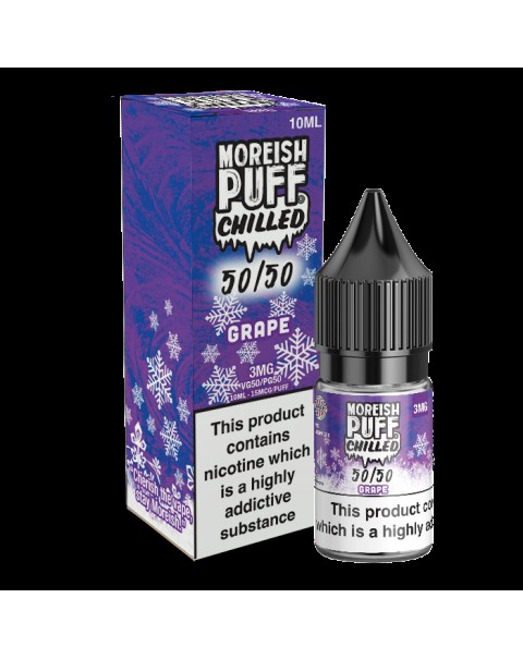 Moreish Puff Chilled 50/50: Grape Chilled 10ml E-Liquid