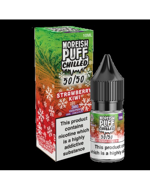 Moreish Puff Chilled 50/50: Strawberry and Kiwi Chilled 10ml E-Liquid