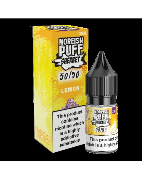 Moreish Puff Sherbet 50/50: Lemon Sherbet 10ml E-Liquid