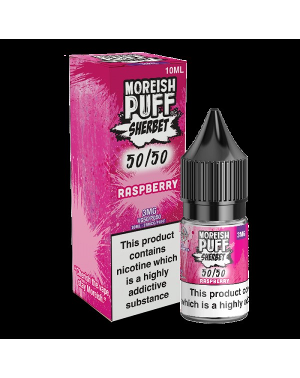 Moreish Puff Sherbet 50/50: Raspberry Sherbet 10ml...