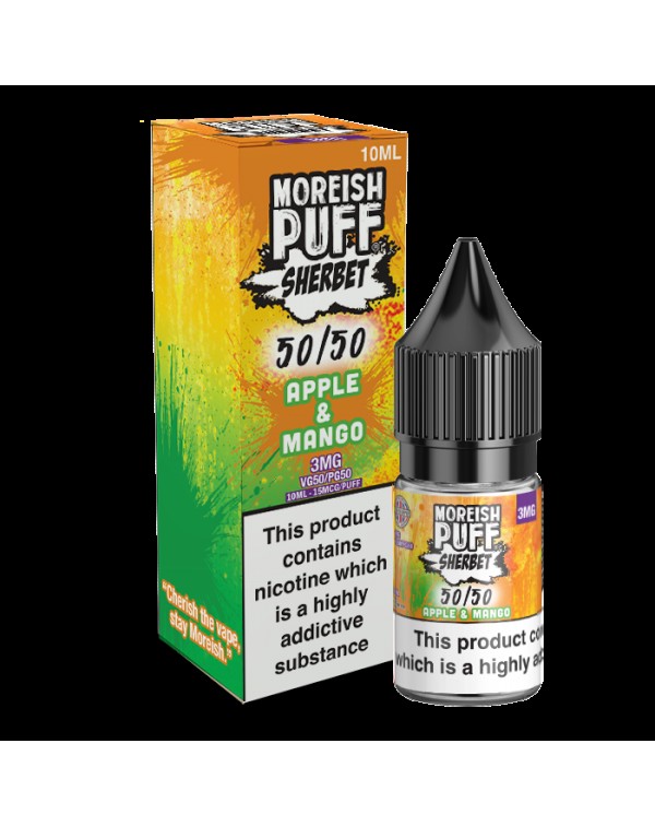 Moreish Puff Sherbet 50/50: Apple & Mango Sher...