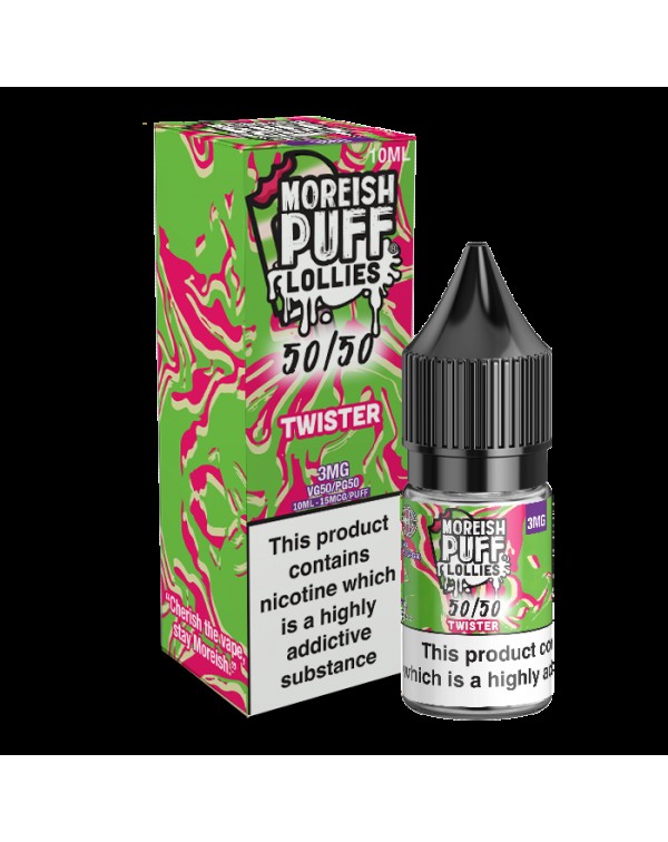 Moreish Puff Lollies 50/50: Twister 10ml E-Liquid