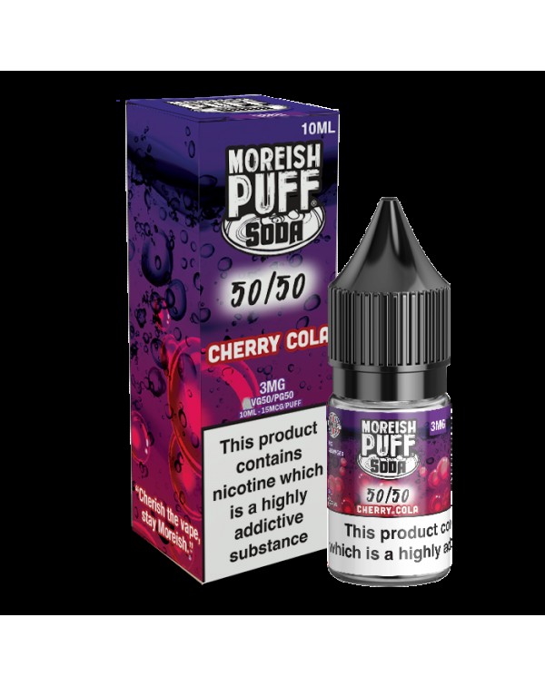 Moreish Puff Soda 50/50: Cherry Cola Soda 10ml E-L...