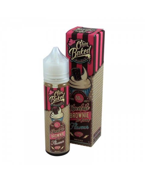 Double Drip Ohm Baked: Chocolate Brownie Ice Cream E-Liquid 50ml Short Fill