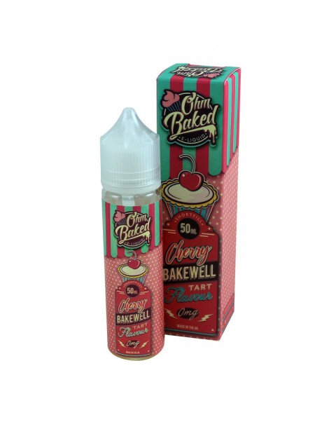 Double Drip Ohm Baked: Cherry Bakewell Tart E-Liquid 50ml Short Fill