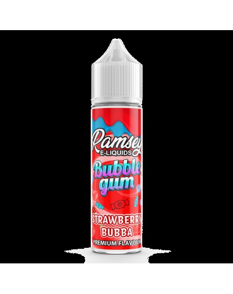 Ramsey E-Liquids Bubblegum: Strawberry Bubba 0mg 50ml Short Fill E-Liquid