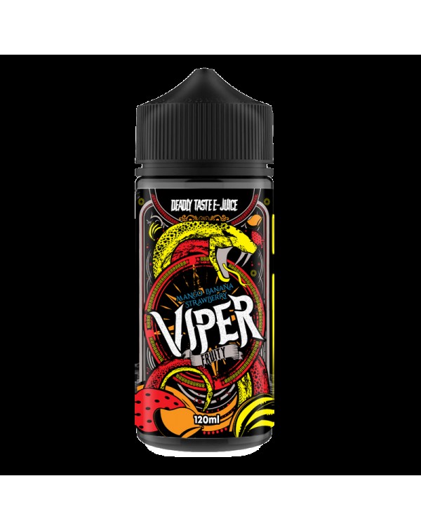 Viper E-Juice Mango Banana Strawberry 0mg 100ml Sh...