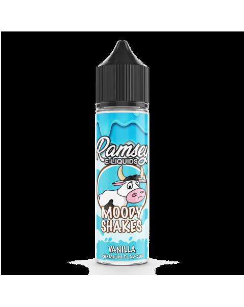 Ramsey E-Liquids Moody Shakes: Vanilla 0mg 50ml Short Fill E-Liquid