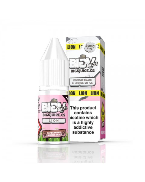 Big 5 Lion 20mg 10ml Nic Salt