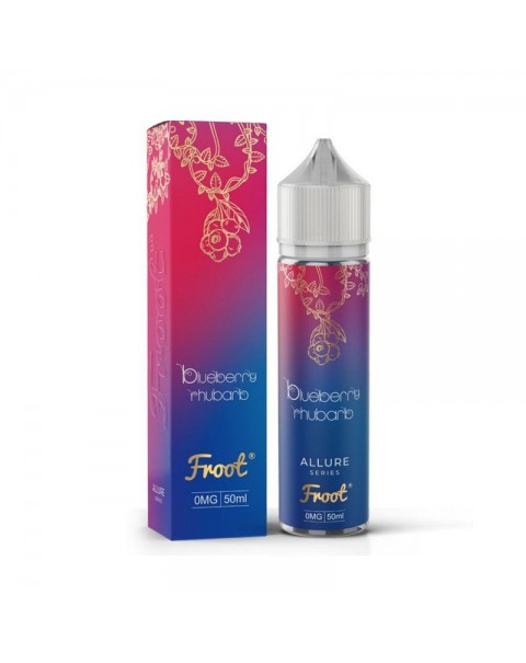 Froot Allure Series: Blueberry Rhubarb 0mg 50ml Short Fill E-Liquid