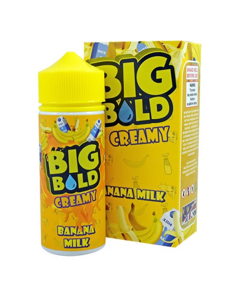 Big Bold Creamy: Banana Milk 0mg 100ml Short Fill E-Liquid