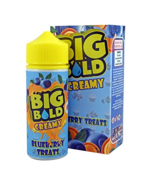 Big Bold Creamy: Blueberry Treats 0mg 100ml Short Fill E-Liquid