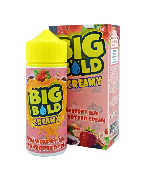 Big Bold Creamy: Strawberry Jam With Clotted Cream 0mg 100ml Short Fill E-Liquid