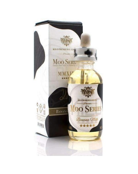 Kilo Premium E-liquids Moo Series: Banana Milk 50ml Short Fill