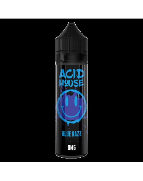 Acid House Blue Razz 0mg 50ml Short Fill E-Liquid