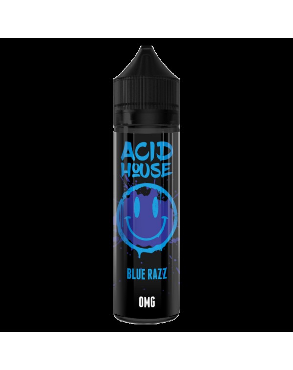 Acid House Blue Razz 0mg 50ml Short Fill E-Liquid