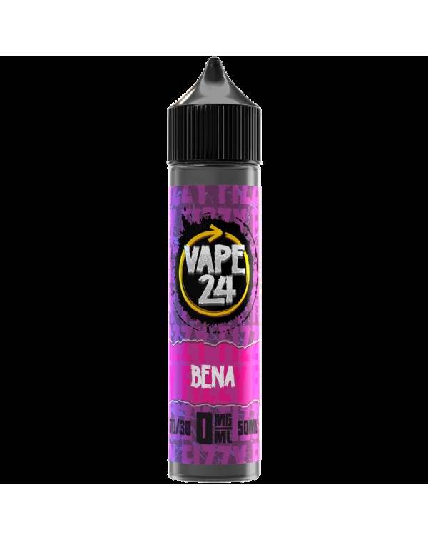 Vape 24 Fizzy: Bena 0mg 50ml Short Fill E-Liquid