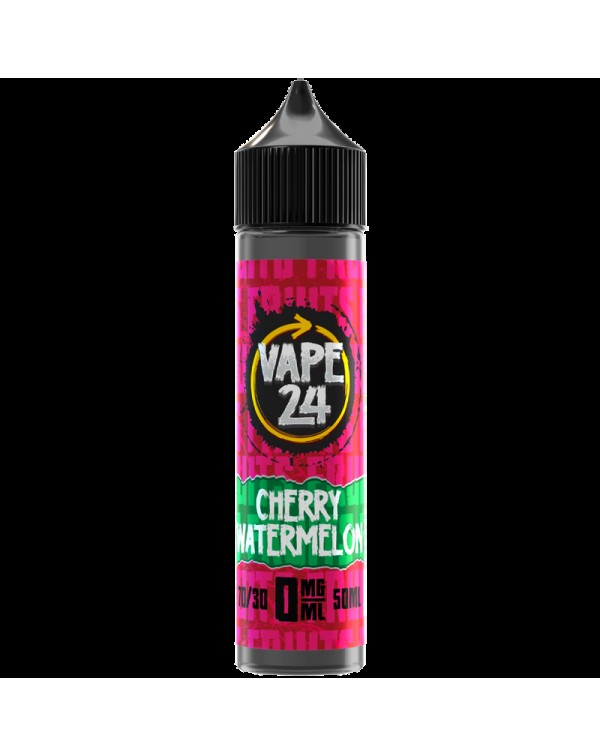Vape 24 Fruits: Cherry Watermelon 0mg 50ml Short F...