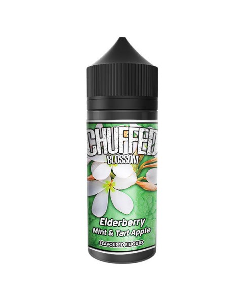 Chuffed Blossom: Elderberry, Mint and Tart Apple 0mg 100ml Short Fill E-Liquid