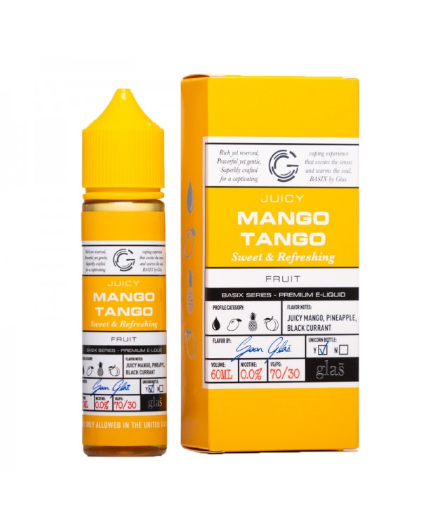 Glas Basix Mango Tango 0mg 50ml Short Fill E-Liqui...