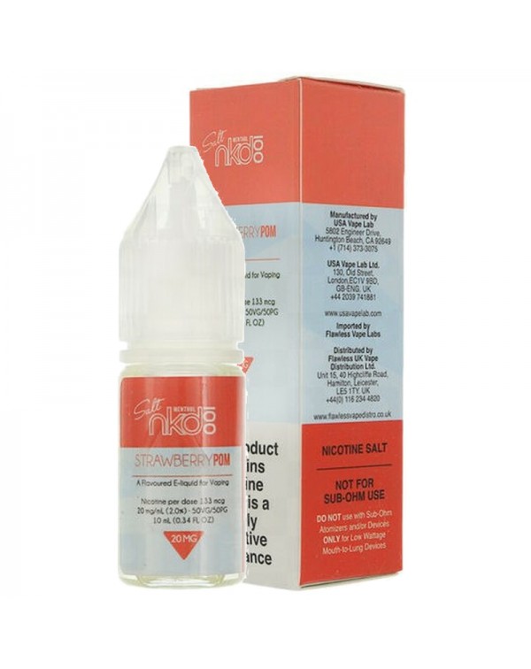 Naked 100 Strawberry Pom 10ml Nic Salt