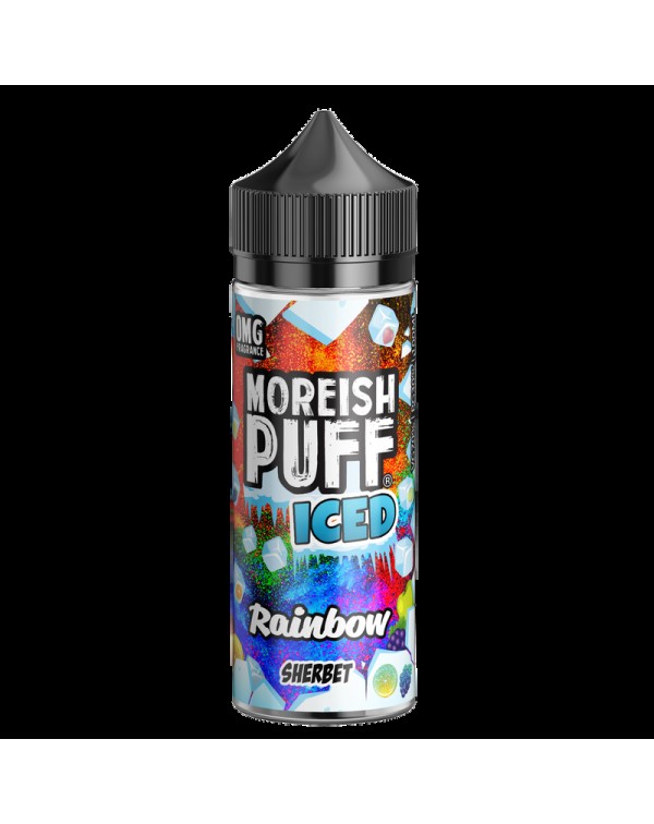 Moreish Puff Iced Rainbow Sherbet 0mg 100ml Short ...