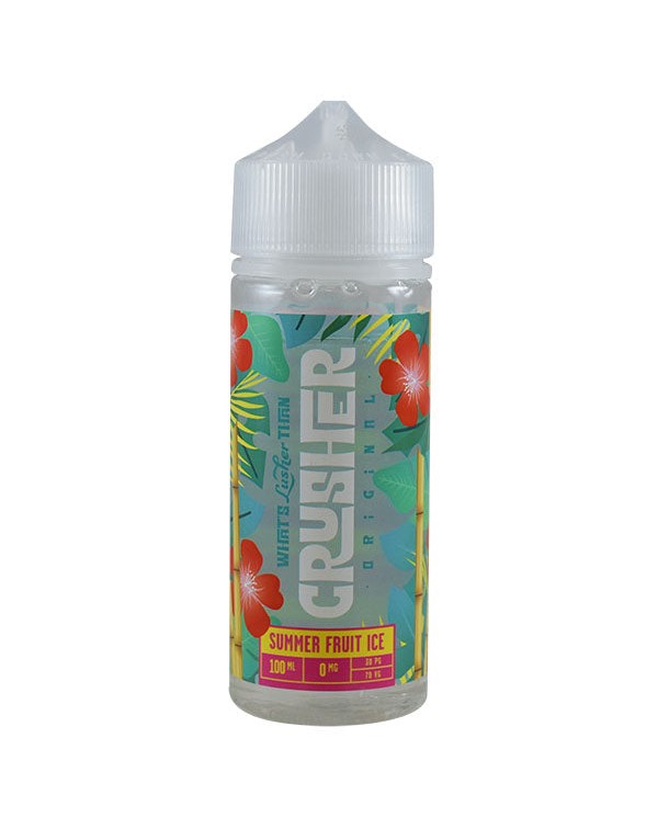 Crusher Summer Fruit Ice 0mg 100ml Short Fill E-Li...