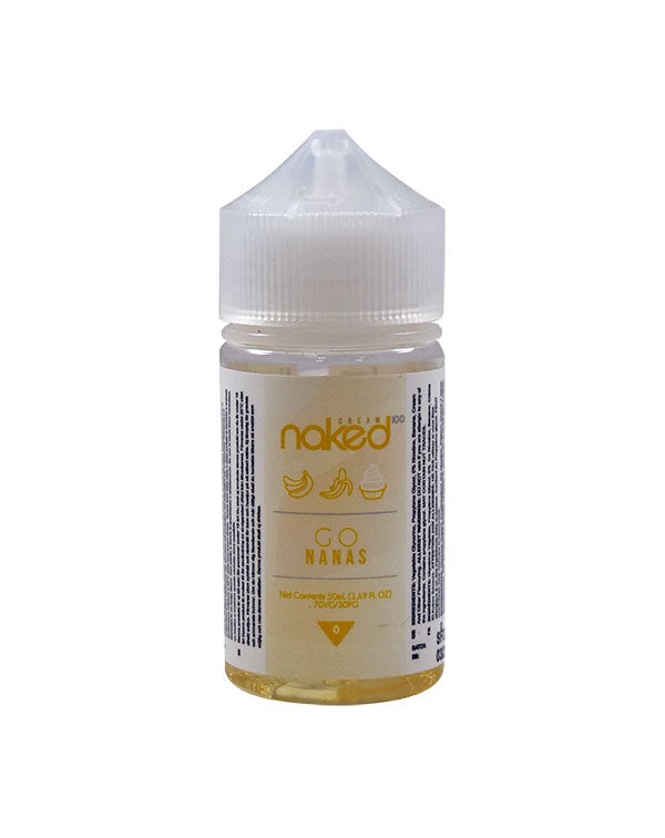 Naked 100 Cream Go Nanas 0mg 50ml Short Fill E-liq...