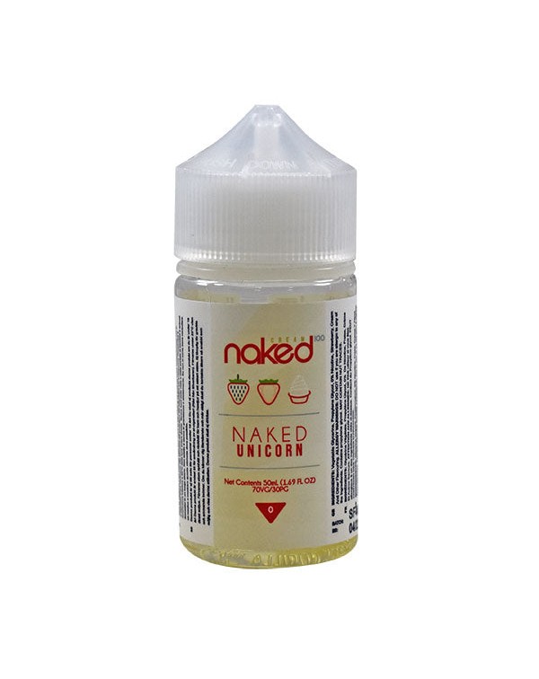 Naked 100 Cream Naked Unicorn 0mg 50ml Short Fill ...