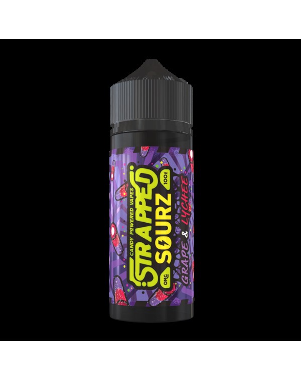 Strapped Sourz: Grape & Lychee 0mg 100ml Short...