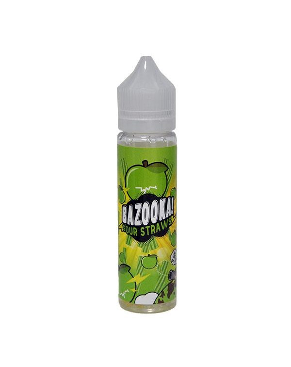 Bazooka Sour Straws: Apple Short Fills 0mg - 50ml