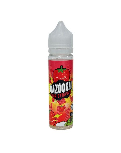 Bazooka Sour Straws: Strawberry Short Fill 0mg - 50ml