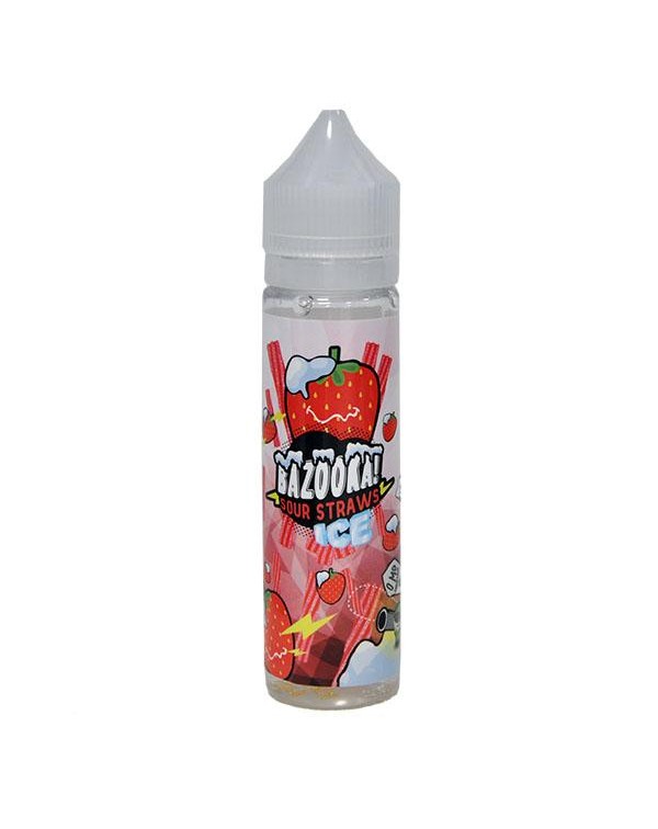 Bazooka Sour Straws: Strawberry Ice Short Fill 0mg...