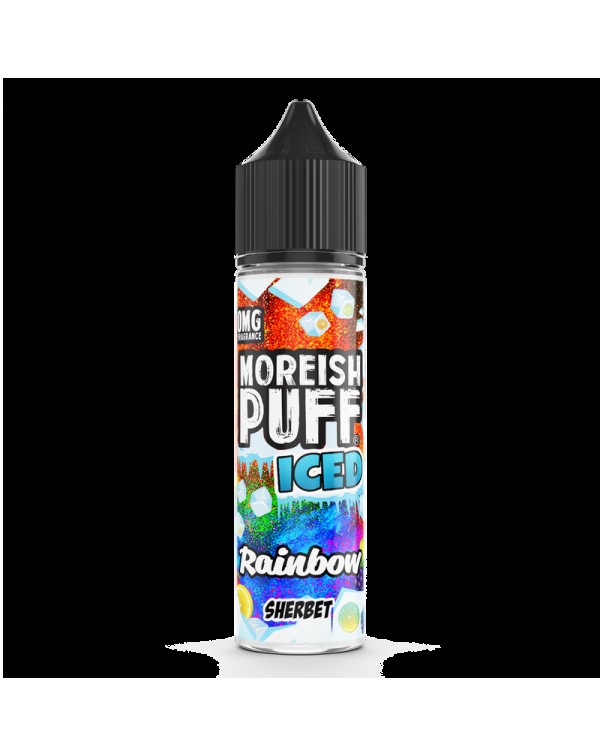 Moreish Puff Iced Rainbow Sherbet 0mg 50ml Short F...